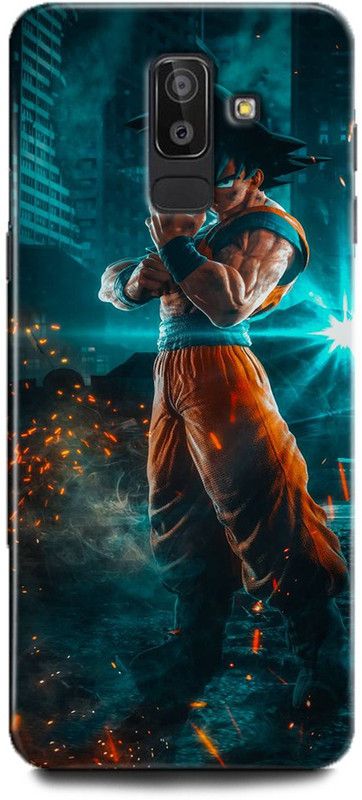 WallCraft Back Cover for Samsung Galaxy J8 GOKU, DRAGON BALL Z, ANIME, VEGETA, NARUTO, KAKASHI, NEON  (Multicolor, Dual Protection, Pack of: 1)