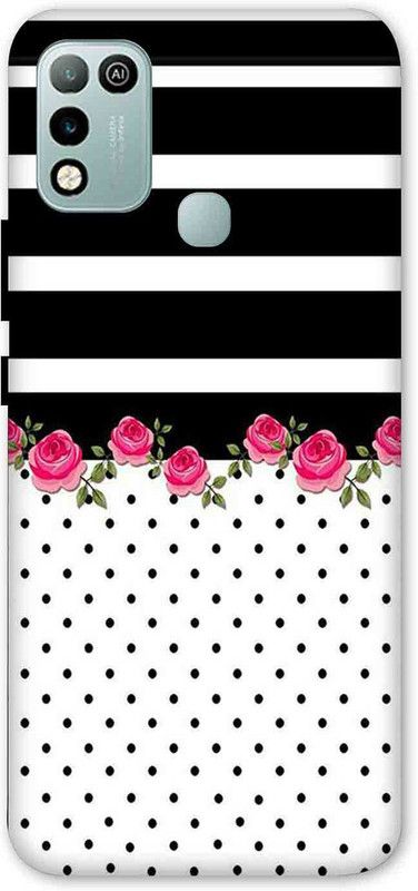 NDCOM Back Cover for Infinix Hot 10 Play Stripes & Dots Abstract Printed  (Multicolor, Hard Case, Pack of: 1)