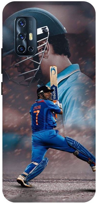 THE NARAYANA COLLECTIONS Back Cover for VIVO V17- 1919-DHONI,JERRSY,7,INDIAN,MSD,IPL  (Multicolor, Hard Case, Pack of: 1)