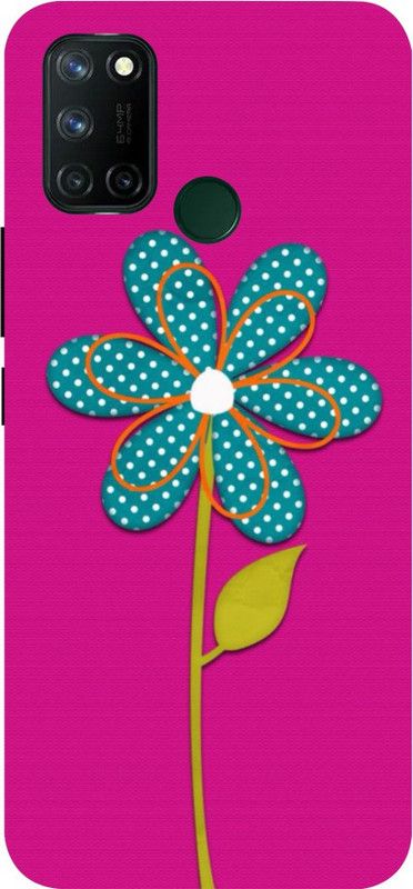 PRATEEKSH Back Cover for Realme 7i  (Pink, Blue, Dual Protection)