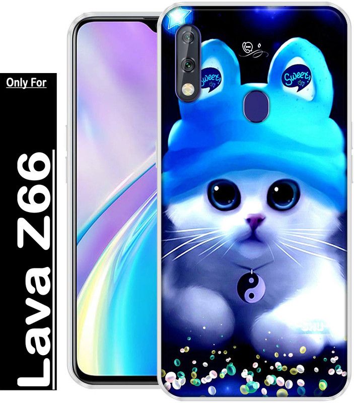 REALKING Back Cover for Lava Z66  (Multicolor, Grip Case, Silicon, Pack of: 1)