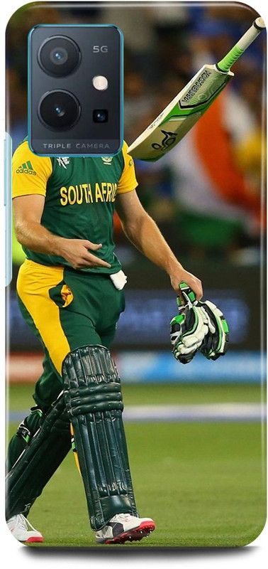 FIKORA Back Cover for OPPO K10, CPH2373, ABHRHAM, DE, VILLIERS, 360, PLAYER  (Green, Hard Case, Pack of: 1)