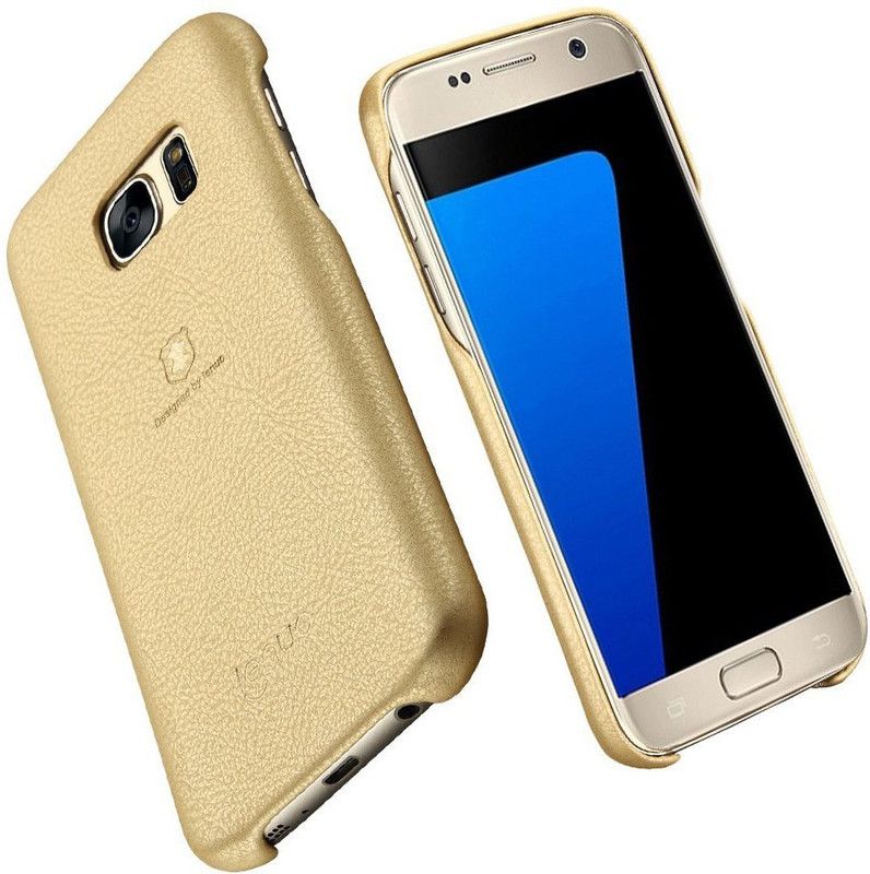 Lenuo Back Cover for SAMSUNG Galaxy S7  (Gold)