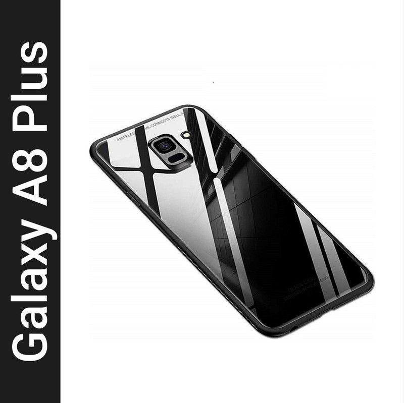 DHAN GTB Back Cover for Samsung galaxy A8 Plus  (Black, Grip Case, Pack of: 1)