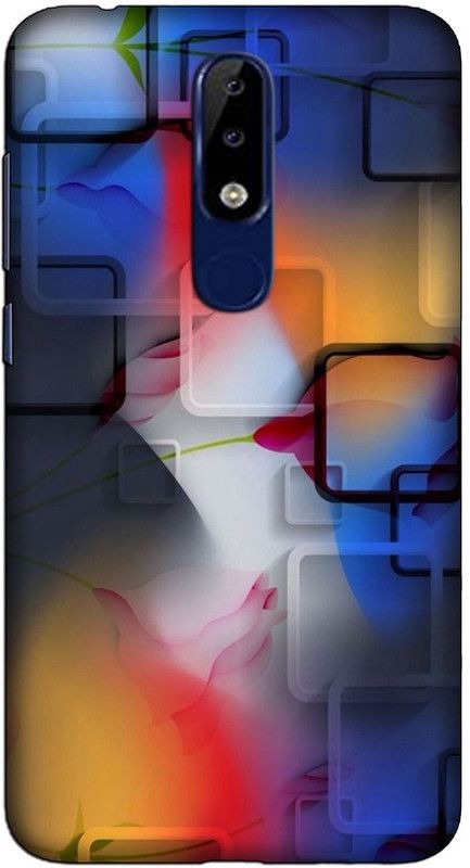 CROKIAN Back Cover for Nokia 6.1 Plus colour ful box Back Cover  (Multicolor, Hard Case, Pack of: 1)
