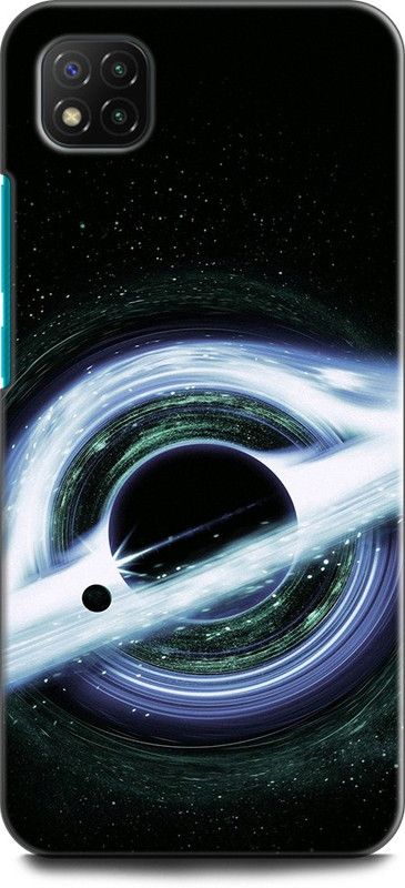 KEYCENT Back Cover for POCO C3 PLANET, TRIANGLES, SPACE, STARS, UNIVERSE, GALAXY, BLUE, NEBULA  (Multicolor, Pack of: 1)