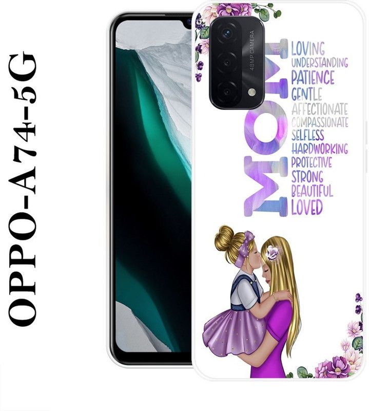 SHIVKUDI Back Cover for Oppo A74 5G  (Multicolor, Grip Case, Silicon)