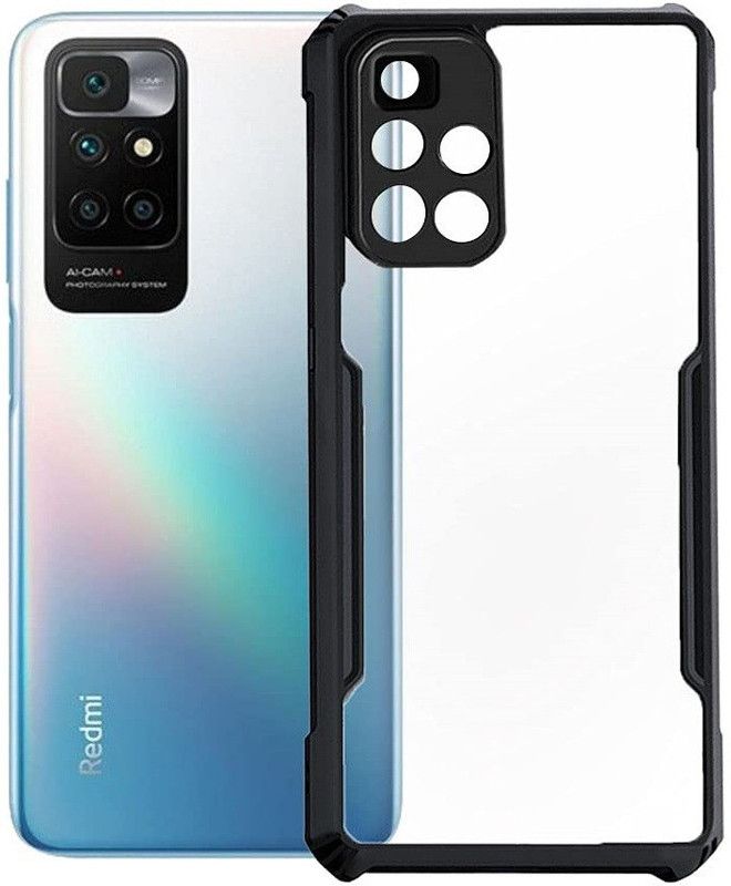 CELLCAMPUS Bumper Case for Redmi 10 Prime  (Black, Transparent, Grip Case, Pack of: 1)