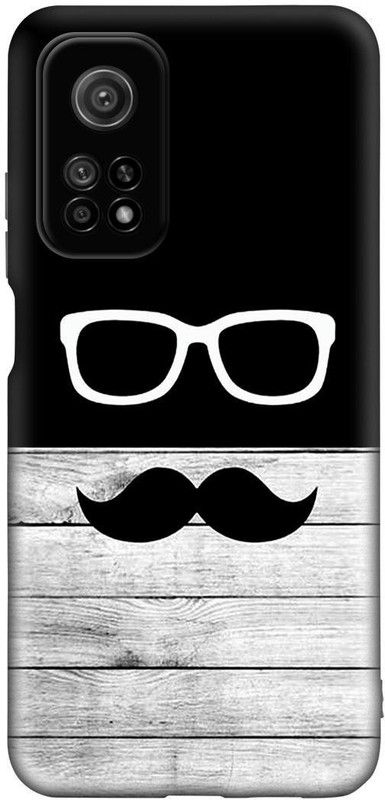 7PRINTZONE Back Cover for MI 10T / 10T PRO  (Black, White, Flexible, Silicon)