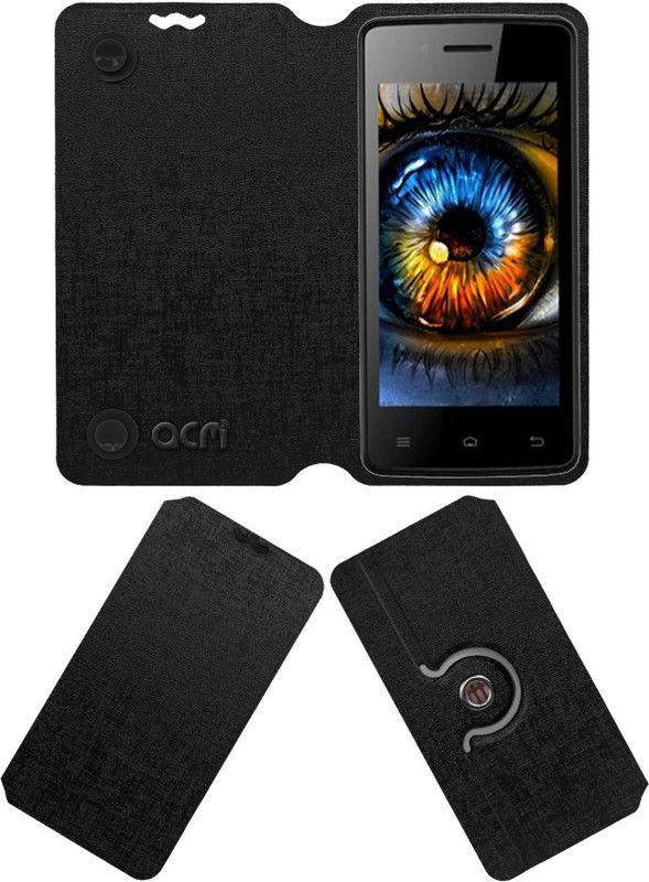 ACM Flip Cover for Celkon Campus Colt A401  (Black, Cases with Holder, Pack of: 1)