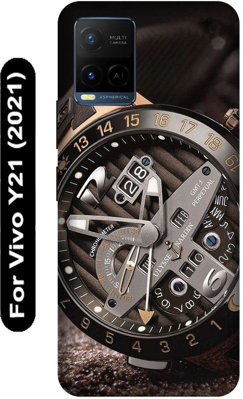 SSMORYA Back Cover for Vivo Y21 2021, Vivo V2111, Wrist Watch Printed  (Multicolor, Hard Case, Pack of: 1)