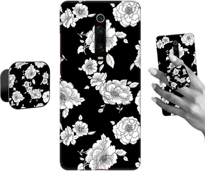 COBIERTAS Back Cover for Mi K20 Pro  (Black, Grey, Cases with Holder, Pack of: 2)