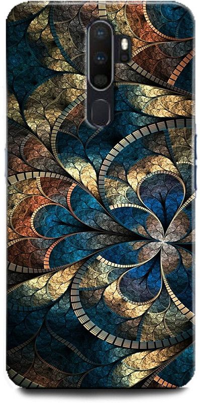 Afterglow Back Cover for OPPO A5 2020 MANDALA, FLOWER, ABSTRACT, GEOMETRIC, DESIGN, GLITTER, PATTERN  (Multicolor, Shock Proof, Pack of: 1)