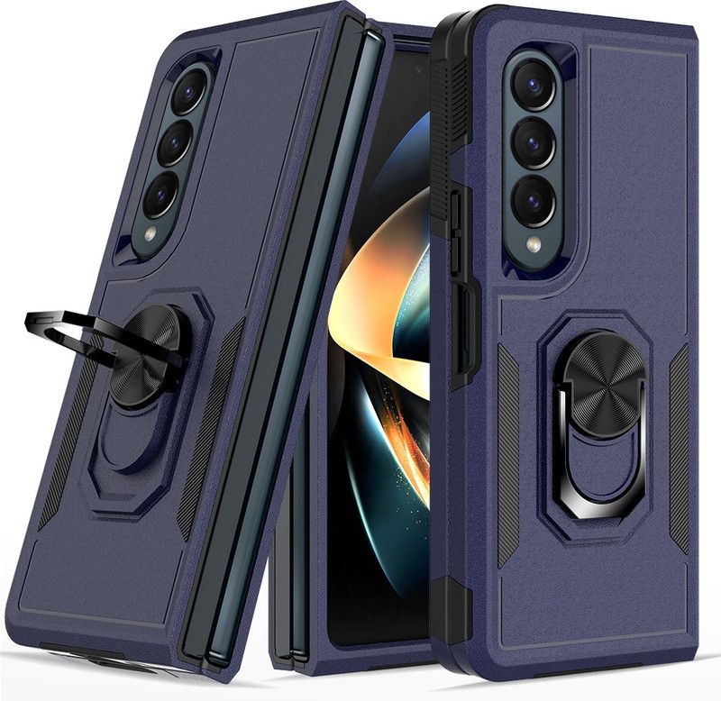 HEAVY DUTY Back Cover for Samsung Galaxy Z Fold 4  (Blue, Shock Proof, Pack of: 1)