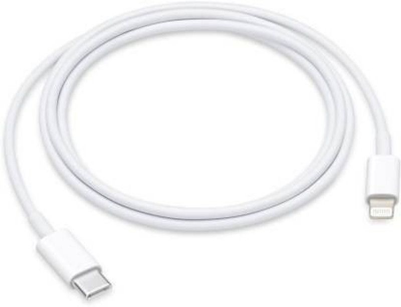 worldfast Lightning Cable 1 m Fast Charging Data Cable Type C to Lightning PD 1 m USB Type C Cable (Compatible with Apple iPhone XR , iPhone 11, White)  (Compatible with IOS, White, One Cable)