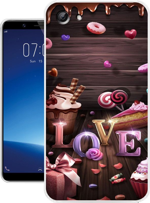 PRINTSMART Back Cover for VIVO Y71  (Multicolor, Dual Protection, Silicon)