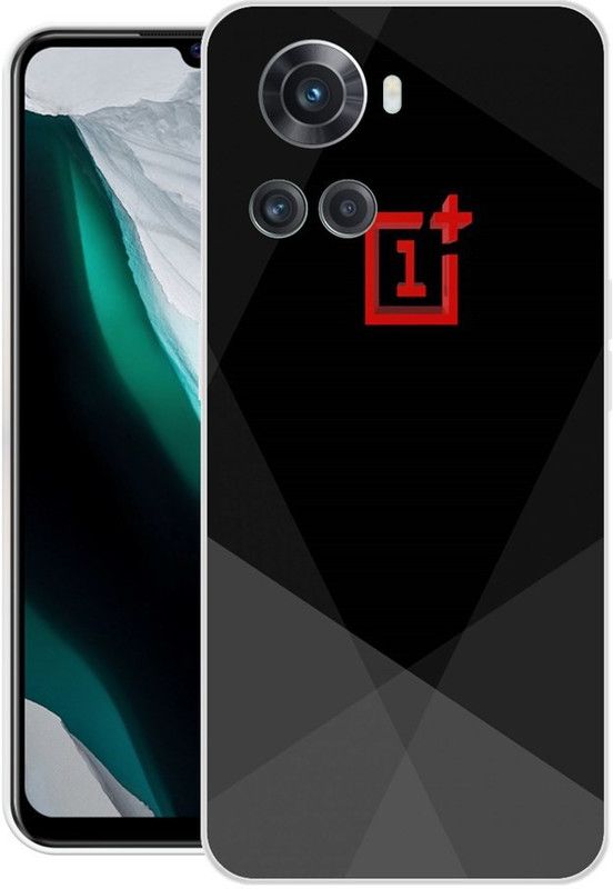 MADRE Back Cover for OnePlus 10R 5G  (Black, Silicon, Pack of: 1)