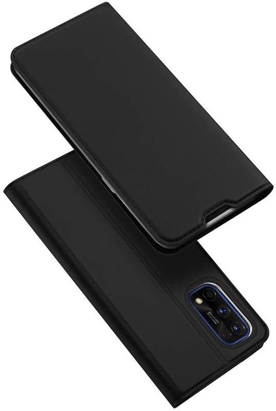 SmartPoint Flip Cover for Realme 7  (Black, Shock Proof, Pack of: 1)