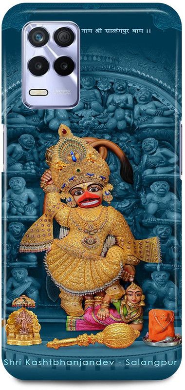 JUGGA Back Cover for Realme Narzo 30 5G, SARANGPUR, HANUMAN, JI  (Blue, Hard Case, Pack of: 1)