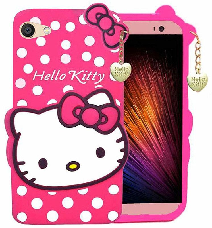 ClickAway Back Cover for Oppo F1s Premium Hello Kitty Cute Case For Girls/Women | All Side Protection  (Pink, Grip Case, Pack of: 1)