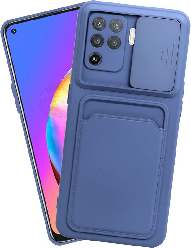 VAKIBO Back Cover for Oppo F19 Pro, Oppo A94  (Blue, Grip Case, Pack of: 1)