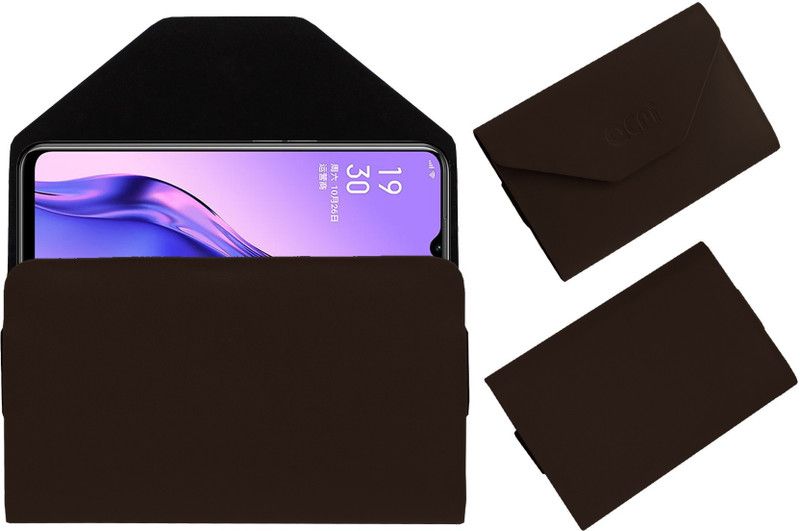 ACM Pouch for Oppo A8  (Brown, Cases with Holder, Pack of: 1)