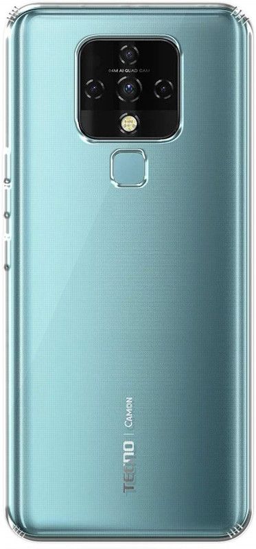 VDAT Back Cover for Tecno Camon 16  (Transparent, Shock Proof, Silicon, Pack of: 1)