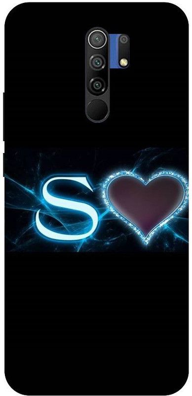 URCHIN Back Cover for Redmi 9 prime S letter, Letter S, S word, S name, S  (Multicolor, Shock Proof, Pack of: 1)