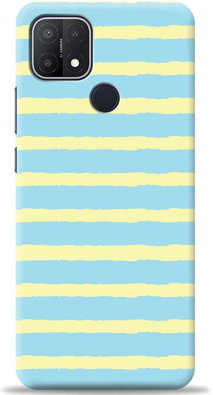Crafter Back Cover for Oppo A15  (Blue, Shock Proof)