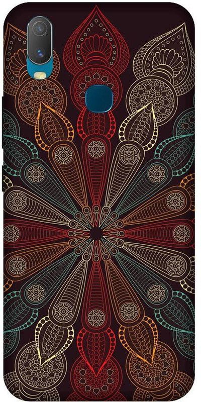 URCHIN Back Cover for Vivo Y15 Abstrect, Pattern, Colour, Solid, Black, Cool  (Multicolor, Shock Proof, Pack of: 1)