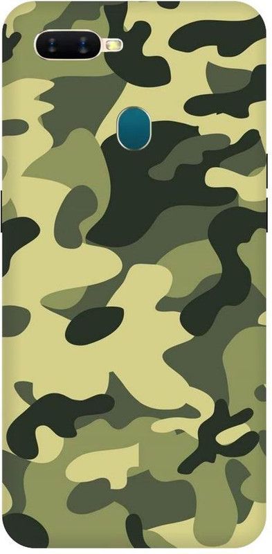 URCHIN Back Cover for Oppo A12 Cameflage, Indian Flag, national, flag, indian army, india, India  (Multicolor, Shock Proof, Pack of: 1)