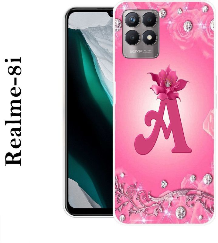 Sswastik Back Cover for Realme 8i  (Pink, Silicon)