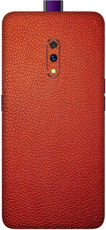 OggyBaba Realme X Mobile Skin  (Charming Red Leather Skin Matte Finish)