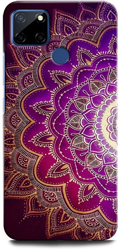 GRAFIQE Back Cover for Realme C12 Wall, Colourfull, Patterns, Pink, Purple, Red, Colors, Mandala  (Multicolor, Shock Proof, Pack of: 1)