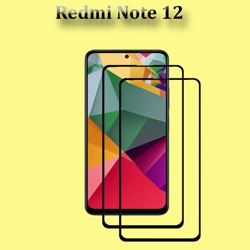 NKCASE Edge To Edge Tempered Glass for Redmi Note 12, REDMI Note 12 (6.67)  (Pack of 2)