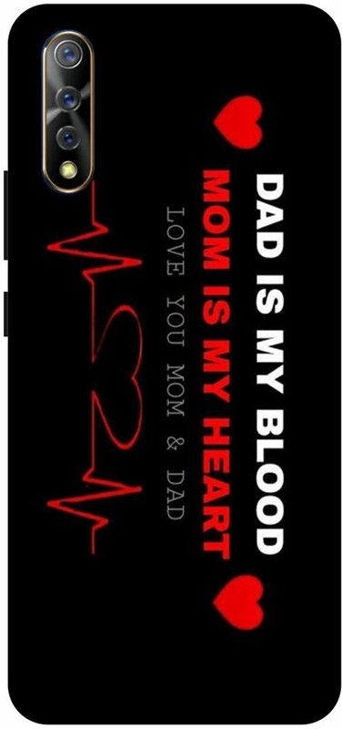FRONK Back Cover for vivo Z1x, Vivo 1917 MOM, DAD, MOTHER, FATHER, LOVE  (Black, Hard Case, Pack of: 1)