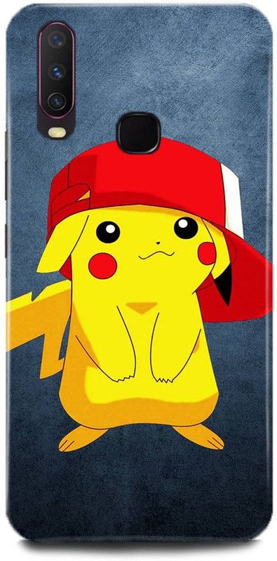 play fast Back Cover for Vivo Y17/1902 PIKACHU PRINTED  (Multicolor, Hard Case, Pack of: 1)