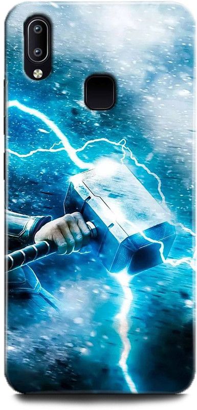 INDICRAFT Back Cover for Vivo V11, 1806 THOR HAMMER, AVENGER, MARVEL, SUPERHERO, COMIC  (Multicolor, Hard Case, Pack of: 1)