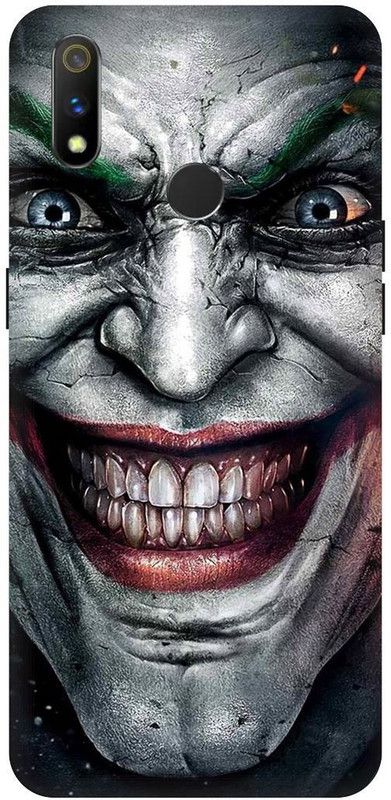 THE NARAYANA COLLECTIONS Back Cover for REALME 3i- RMX1827-JOKER,SMILE,FACE,MASK,MONEY,HEIST  (Multicolor, Hard Case, Pack of: 1)