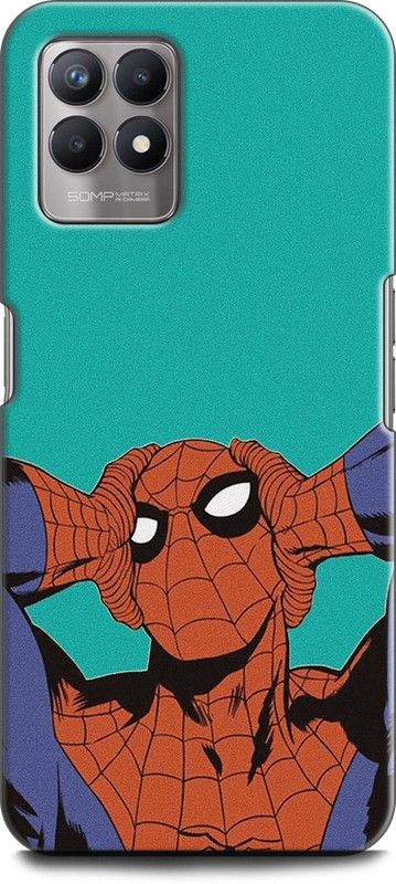 Dronk Back Cover for Realme 8i, RMX3151 SPIDERMAN, AVENGER, MARVEL, SUPERHERO  (Multicolor, Dual Protection, Pack of: 1)