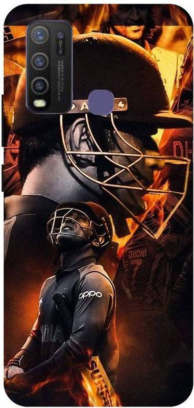 URCHIN Back Cover for Vivo Y30MS Dhoni, Dhoni, CSK, Dhoni, Mahi, Cricket  (Multicolor, Shock Proof, Pack of: 1)