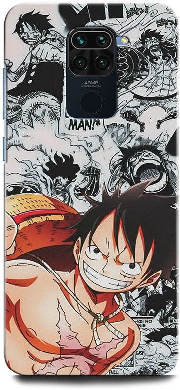 INTELLIZE Back Cover for REDMI Note 9 M2003J15SI LUFFY, MONKEY D LUFFY, ANIME, LUPI, MONKEY, STRAW HAT, CAPITAN  (Multicolor, Hard Case, Pack of: 1)