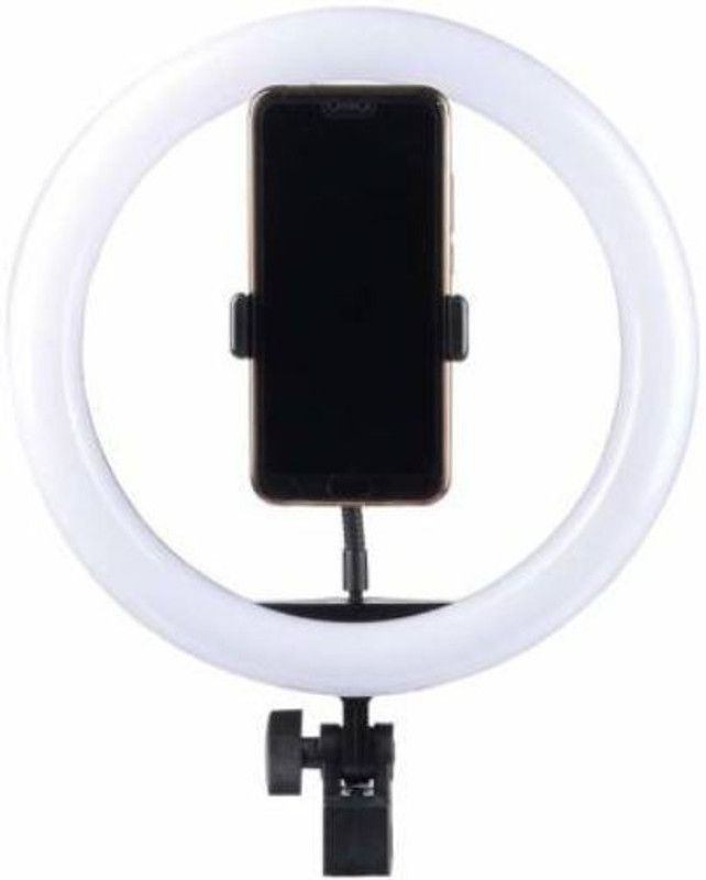 SYARA ZZO_624D 10 Inch Ring Light New Selfie Flash Ring Light||Mobile Selfie Flash Light||Led Camera Photography for Smartphone, Studio, Musically, Tiktok, You Tube, Make up, Live Streaming Ring Flash Ring Flash  (White)