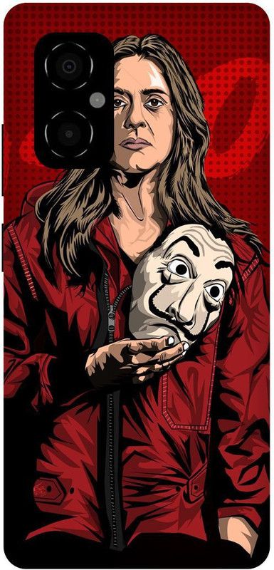 play fast Back Cover for POCO M4 5G, MZB0BRWIN, LISBOA, MONEY, HEIST, ACTRESS  (Red, Hard Case, Pack of: 1)
