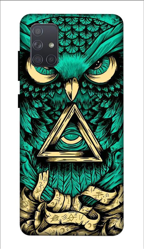 A1 Prints Back Cover for Samsung Galaxy A71  (Green, Hard Case)