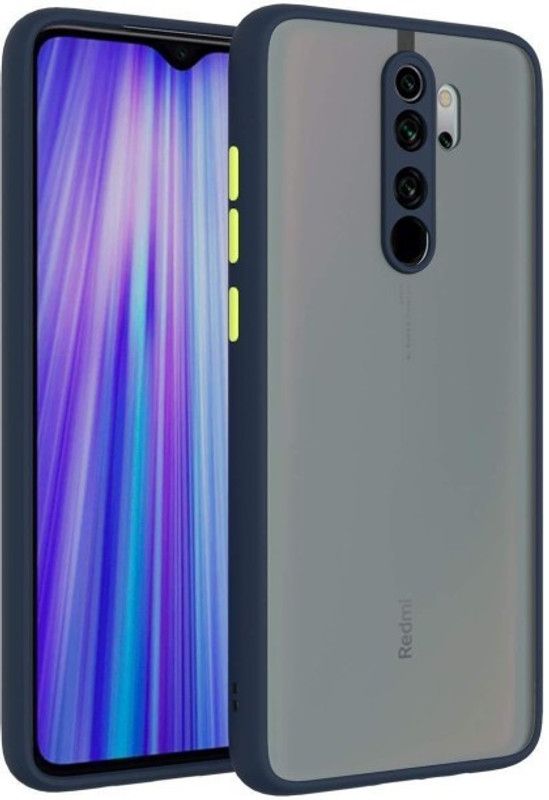 ALONZO Front & Back Case for Mi Redmi 9 Prime  (Blue, Camera Bump Protector, Pack of: 1)