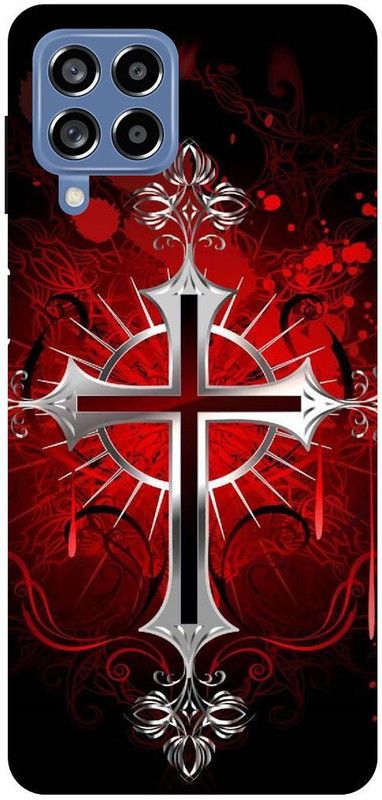 THE NARAYANA COLLECTIONS Back Cover for SAMSUNG GALAXY M53-JESUS,EMBLEM,SIGN,CROSS  (Multicolor, Hard Case, Pack of: 1)