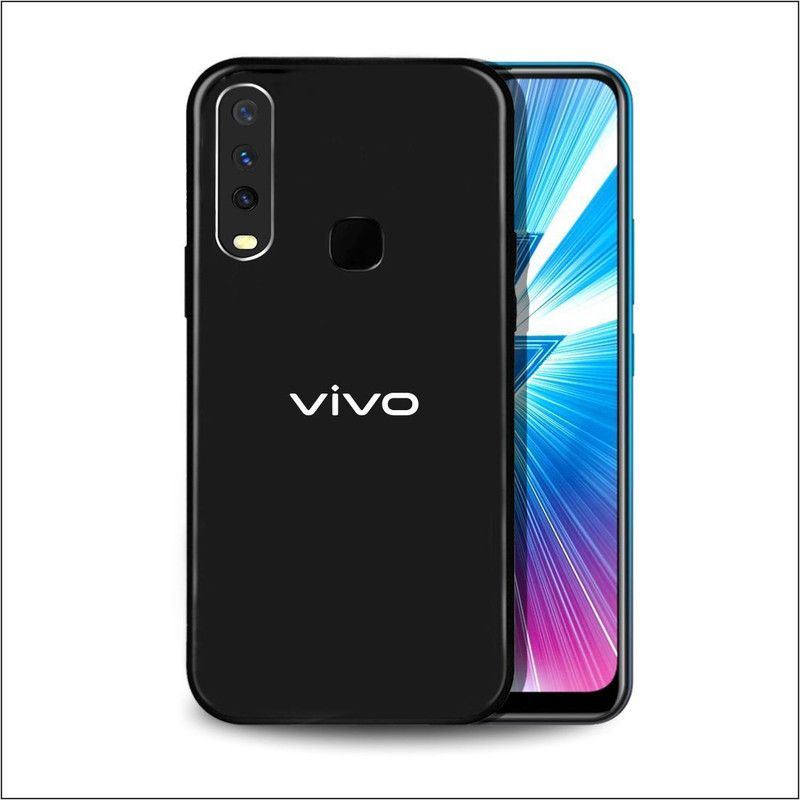 HSRPRO Back Cover for VIVO Y15, VIVO Y12, VIVO Y17  (Black, Pack of: 1)