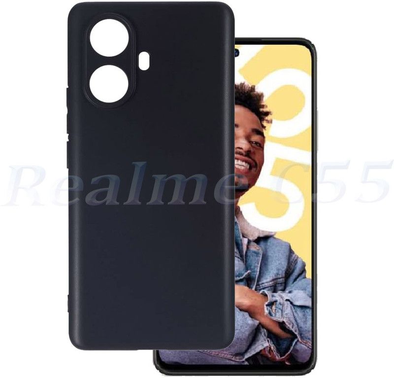 INFINITYWORLD Back Cover for Realme C55, realme Narzo N55, CND  (Black, Shock Proof, Pack of: 1)