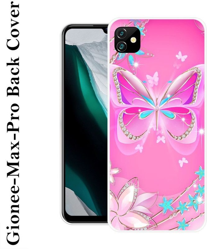 SHIVKUDI Back Cover for Gionee Max Pro  (Pink, Silicon)